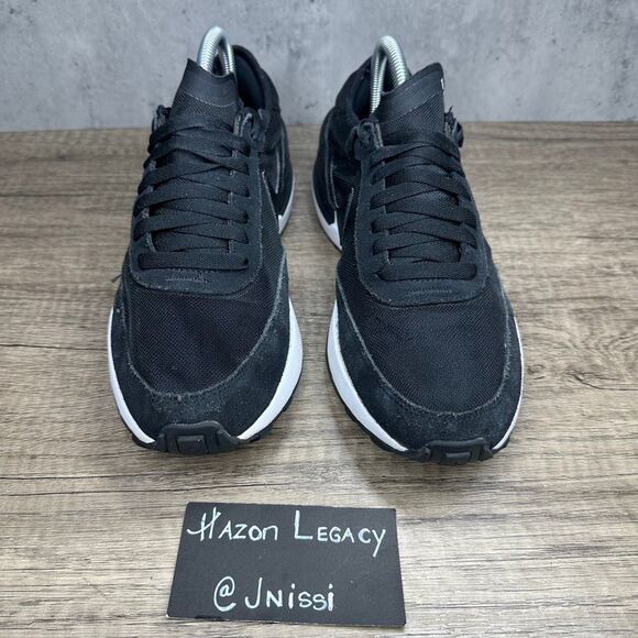 Nike~Boy’s~Waffle One (DC0481-001) Black Running Sneakers~Size 7Y - Picture 3 of 8